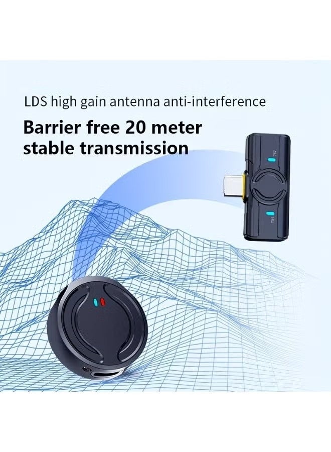 KORAX Professional Wireless Lavalier Microphone, 2in 1 Lavalier Microphone, Noise Reduction, Reverberation, Ear Return Monitoring, Automatic Connection, Charging Box, Upgrade Your Audio Quality - Perfect for Live Streaming, Interviews, Vlog, Etc. - Image 4