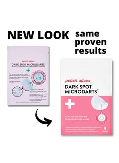 Peach Slices Peach Slices Dark Spot MicroDarts | For Dark Spots, Post-Blemish Redness | Self-Dissolving | Niacinamide, Vitamin C, Hyaluronic Acid, and Cica | Vegan | Cruelty Free | 9 Patches  - Image 2
