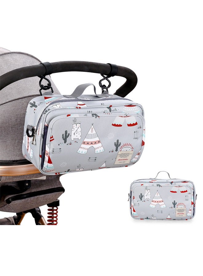 Baby Nappy Bag Small Portables Stroller Storage Bag Waterproof Hanging Diaper Bag for Baby Going Out