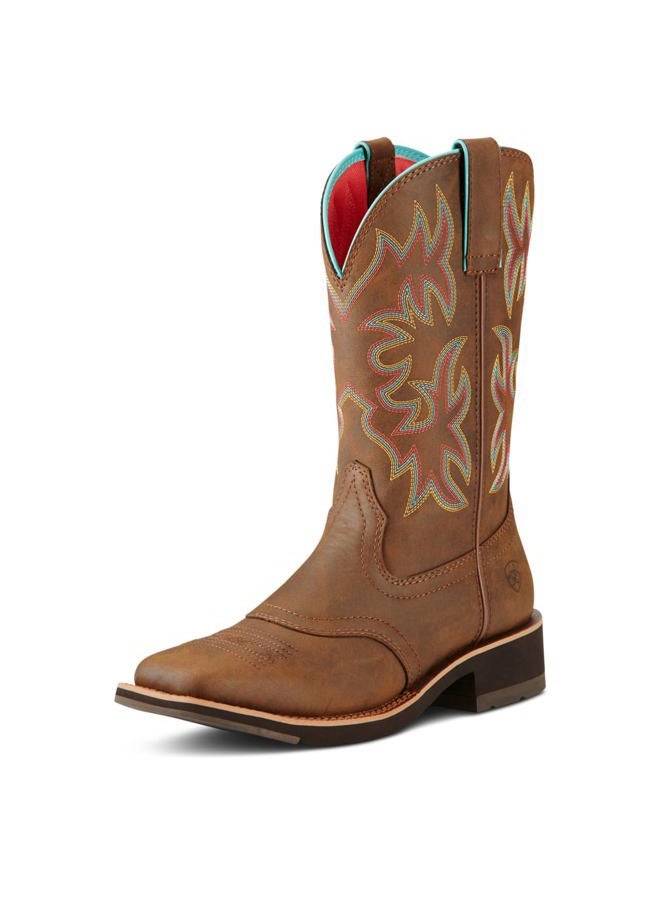 Ariat Women's Delilah Work Boot, Toasted Brown, 9 B US - Image 1