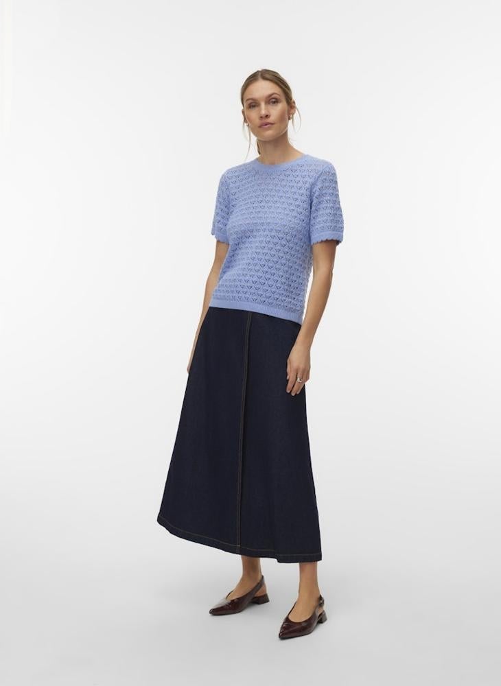 VERO MODA VMJAQUELINE SS O-NECK TOP BOO - Image 4