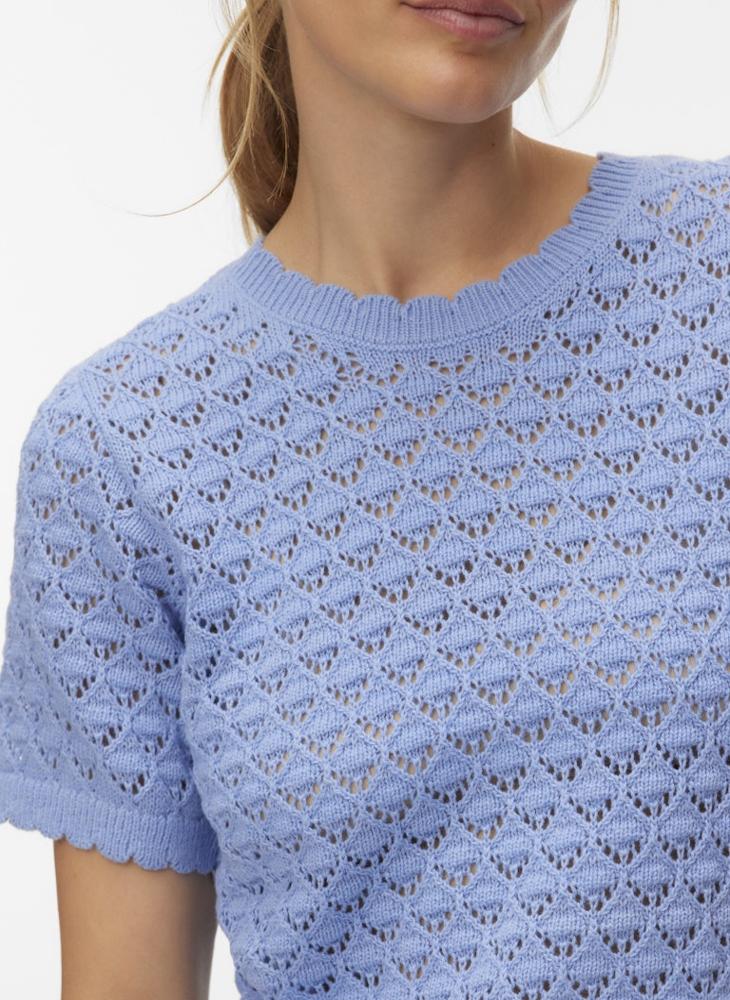 VERO MODA VMJAQUELINE SS O-NECK TOP BOO - Image 3