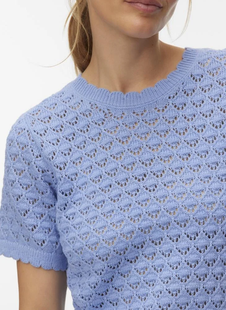 Vero Moda  VMJAQUELINE SS O-NECK TOP BOO for Women | Best Price UAE
