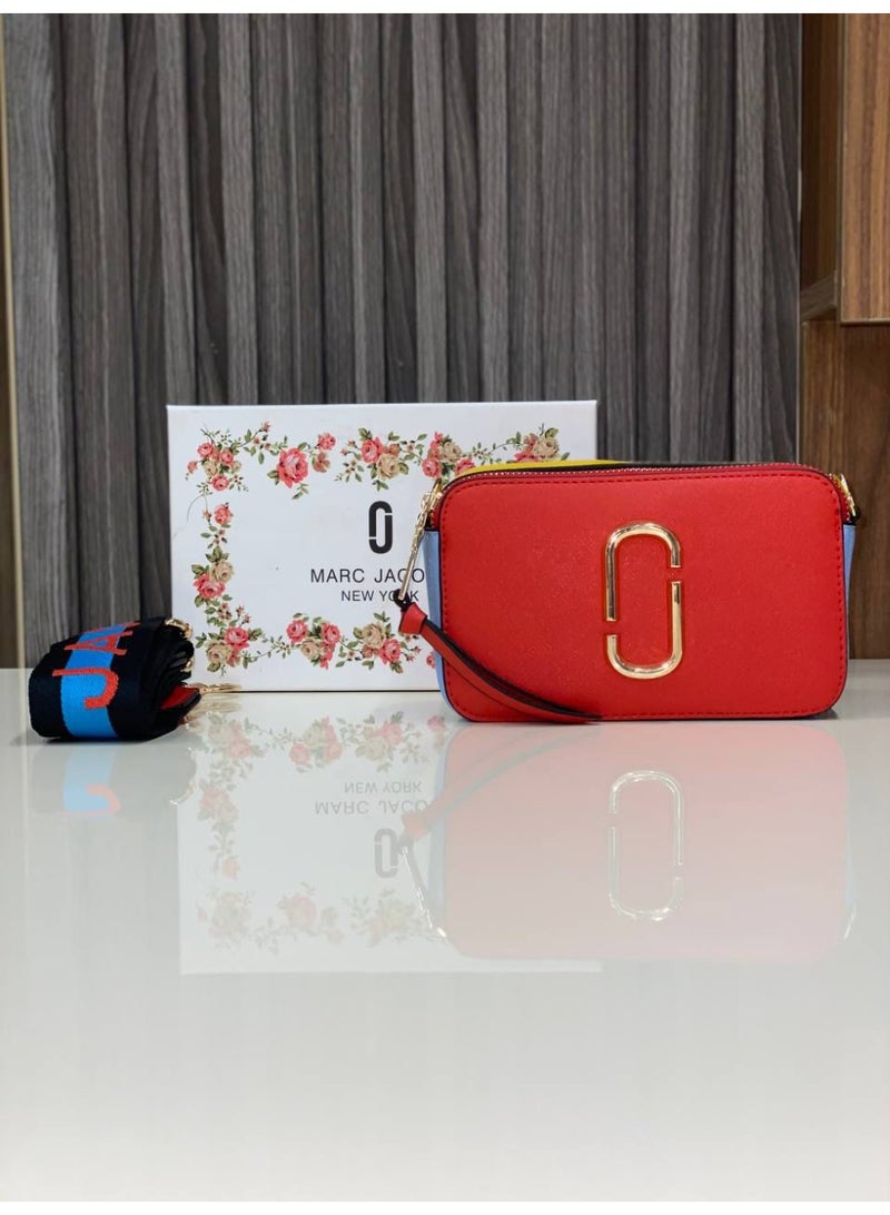 مارك جاكوبس حقيبة كتف جلدية من مارك جاكوبس ب الوان متعددة - Image 4