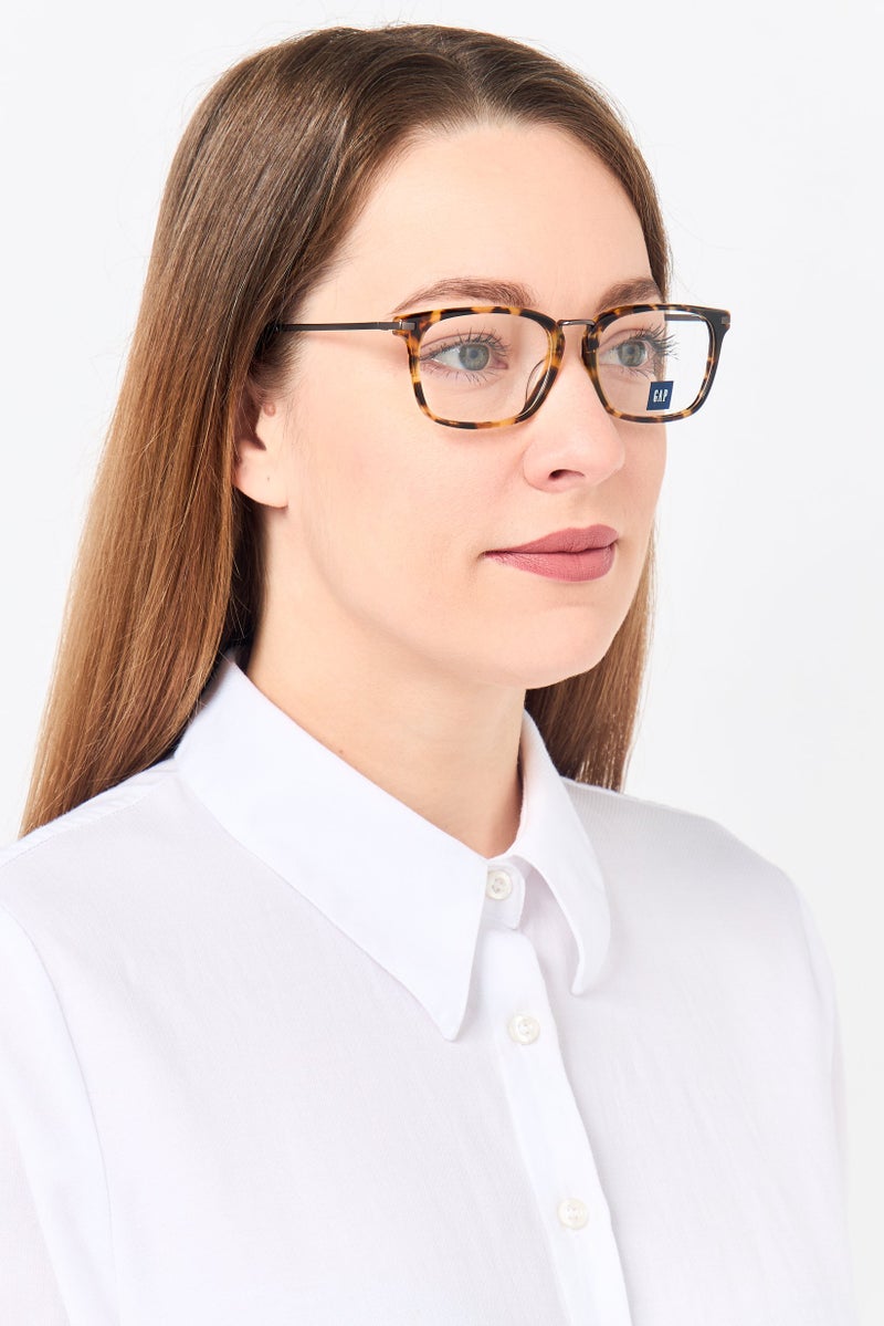 GAP Women VGP026 Square Eyeglasses, Havana Brown - Image 2