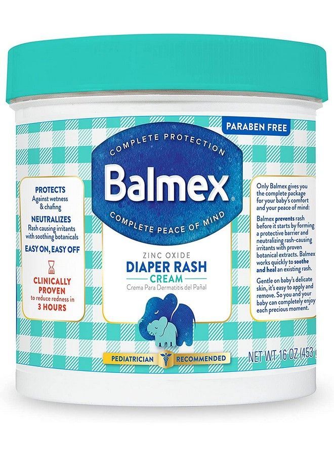 Balmex كريم طفح الحفاضات مع أكسيد الزنك 16 أونصة - Image 2