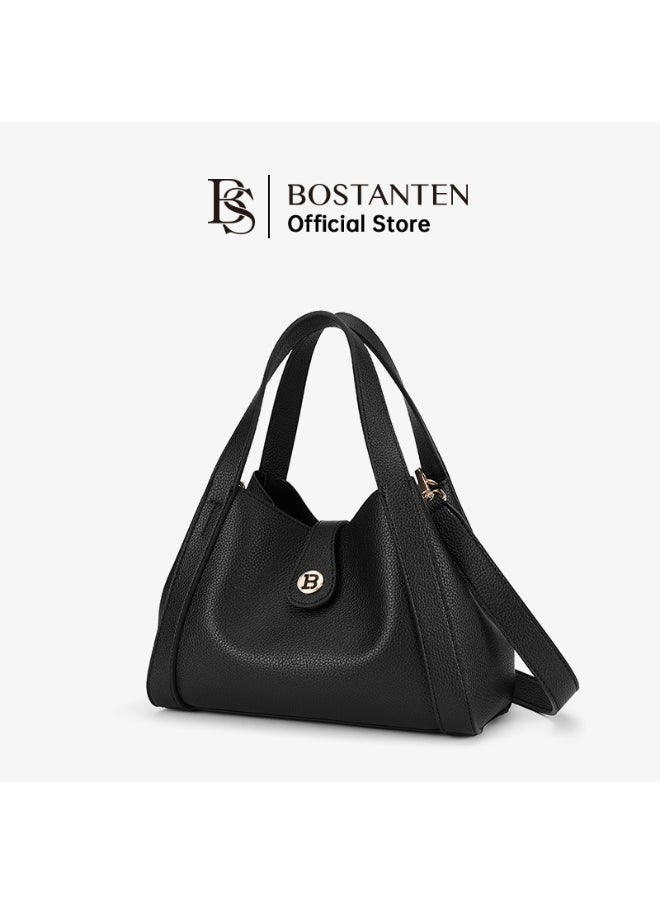Bostanten BOSTANTEN Women's Stylish Fashion Shoulder Bag & Handbag – Elegant and Versatile Black Tote for Everyday Use  - Image 4