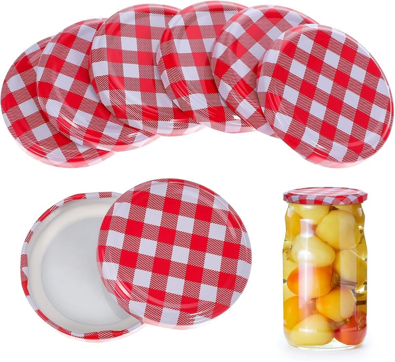 40pcs Regular Mouth Jar Caps Glass Jam Jar Lids 6.3cm Diameter Leak-proof Canning Storage Lids for Home Food Preservation - Image 1