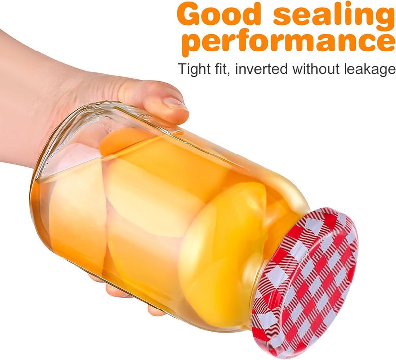 40pcs Regular Mouth Jar Caps Glass Jam Jar Lids 6.3cm Diameter Leak-proof Canning Storage Lids for Home Food Preservation - Image 3