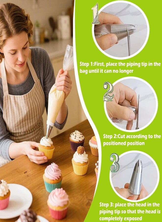 Suuker 1M Cake Decorating Tips, Seamless Stainless Steel Large Star Piping Tips Set, Open Star Frosting Tips for Cupcakes, Cookie and Cake Decorating, 3 Pieces - Image 5