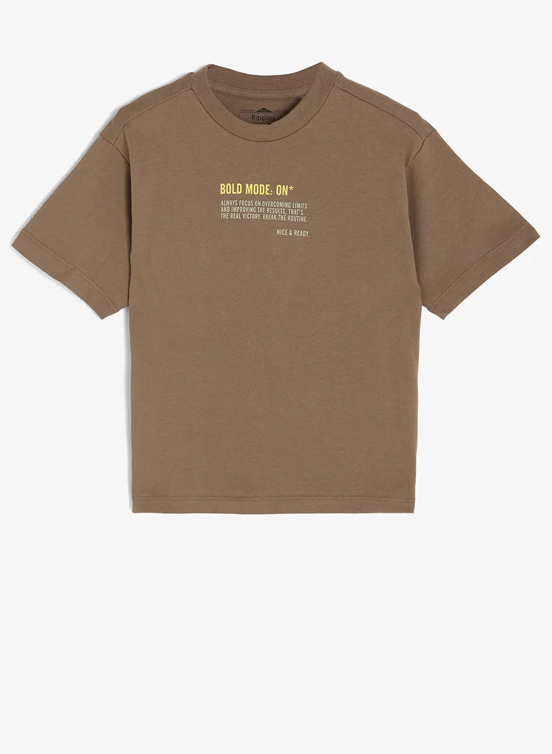ريبلز مع نمشي Boys Drop Shoulder T-shirt