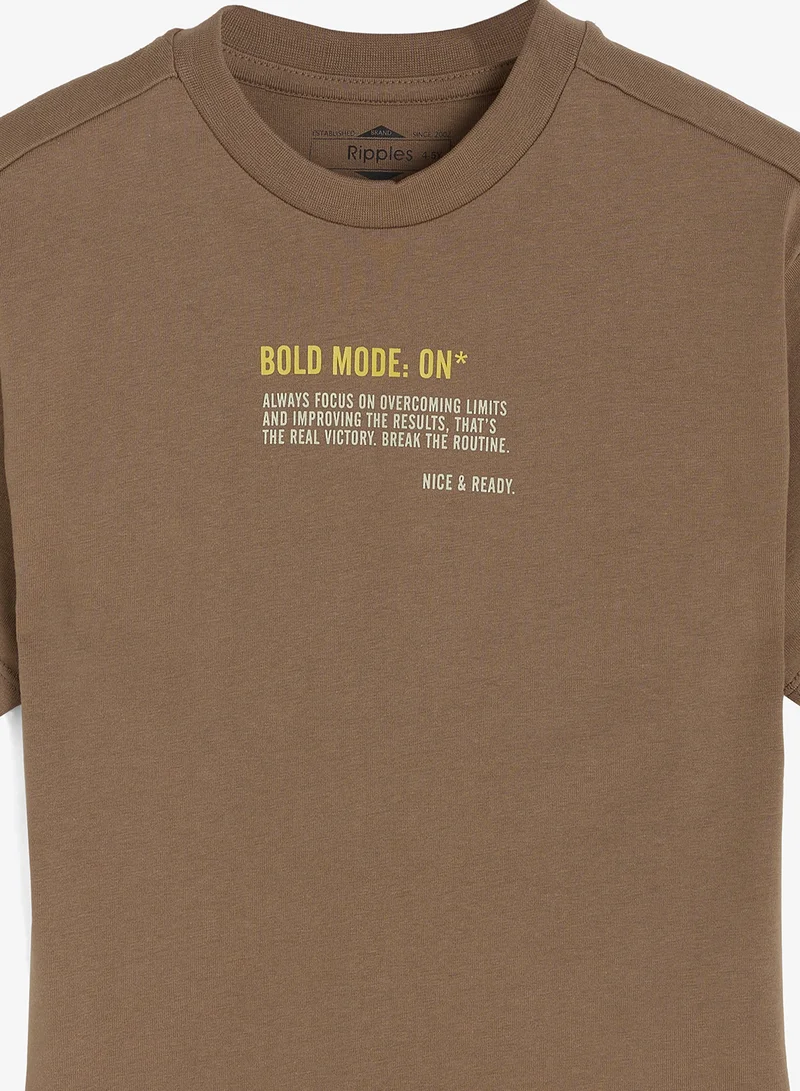 Ripples  Boys Drop Shoulder T-shirt for Men | Best Price UAE