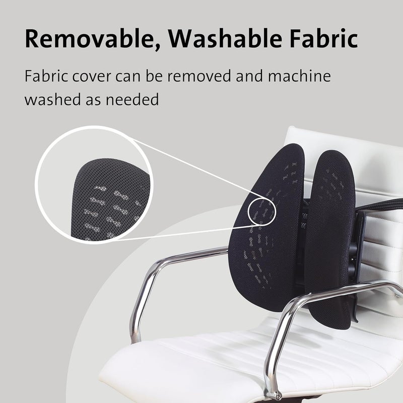 MAPPLE CREATION Ultra Pain Relief Lumbar Support Pillow for Office Chairs, Ergonomic Lumbar Pillow 5 Times More Back Support and Effective postural Improvement, Mesh Car Back Support Cushion - Image 2