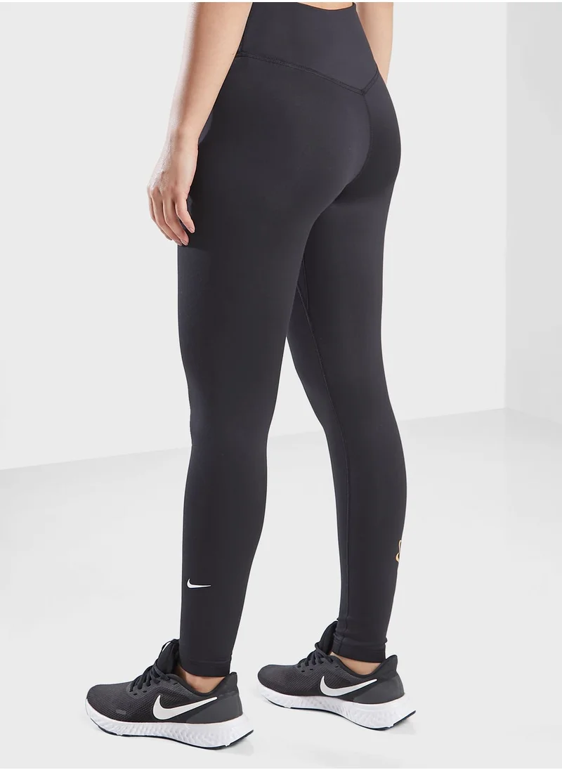 Nike One Techfit Mid Rise Tights