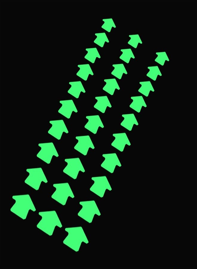 Glow in The Dark Arrow Sticker,1.57x0.94 Inch,100 Glowing Arrows Sticker on a Roll