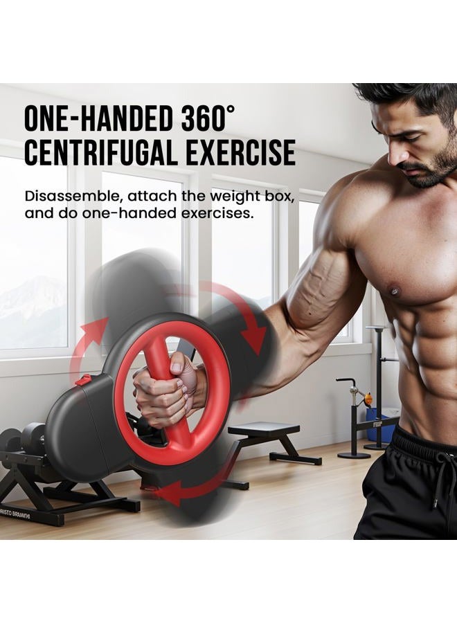 Funray Rotator Burn Machine, 3-in-1 Multi-Functional Arm Exerciser: Chest Expansion, 360° Forearm Rotation, One-Handed Centrifugal Exercise,Ideal for upper body strength training at home and gyms - Image 4