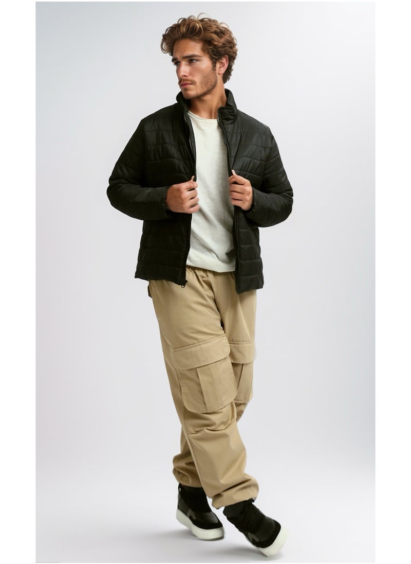 RAVIN Puffer Black Jacket Padding Collar  - Image 5