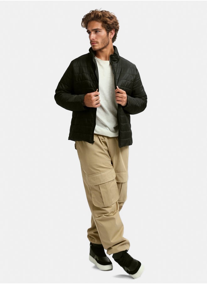 RAVIN Puffer Black Jacket Padding Collar  - Image 2