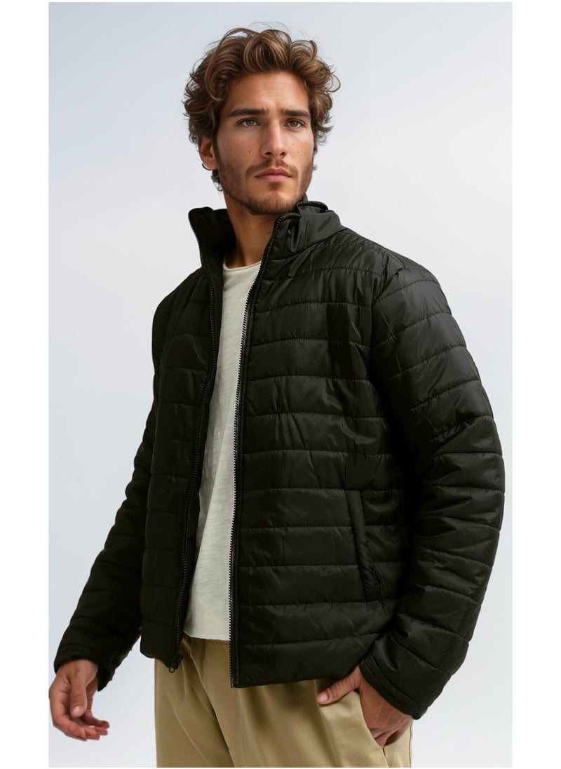 RAVIN Puffer Black Jacket Padding Collar  - Image 3