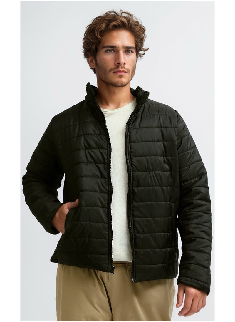 RAVIN Puffer Black Jacket Padding Collar  - Image 1