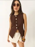 Bianco Lucci Dark Mocha Brown