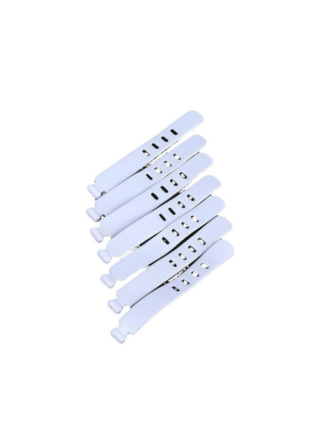 Loquat Data Cable Tie Strap Storage Cable Winder Earphone Cable Organizer Fixing Buckle Mobile Phone Charging Cable Network Cable Silicone Bundle-Color:Line Management Is White (please Order In Multiples O - Image 2