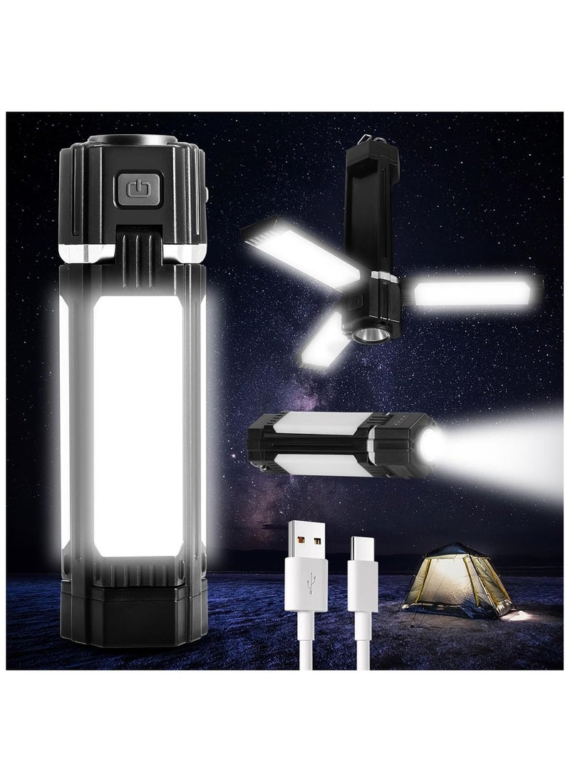 Hihonor LED Camping Lantern: Battery Powered Rechargeable Camping Lights Outdoor - 300LM 5 Brightness Modes Water-Resistant Tent Lights Lamp for Emergency Power Outage Hurricane Home - Image 1
