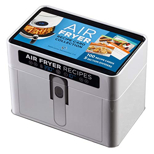 Air Fryer Recipe Card Collection Tin White Volume 1 