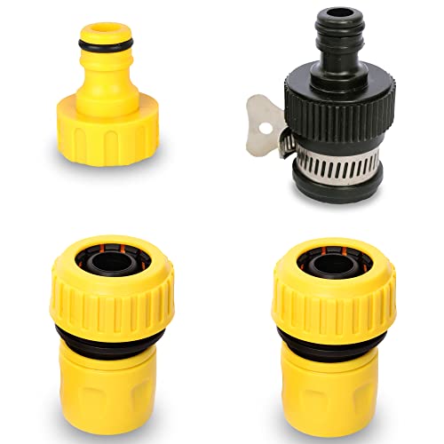 VMTC Tap Connector Kit 3/4”: (Quick Connector Pair, Tap Connector & Adapter) for Gardening & High-Pressure Car Washers (Compatible with Karchre, Bosch, Black & Decker, Hübertt, and More) - Image 1