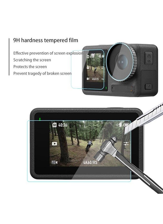 O Ozone - Waterproof Case Housing & 3 Pack Filter and Tempered Glass Screen Protector for DJI OSMO Action 3 Action Camera Accessories Underwater Photography Protective Kit Bundle for Action3 Accessory - Image 1