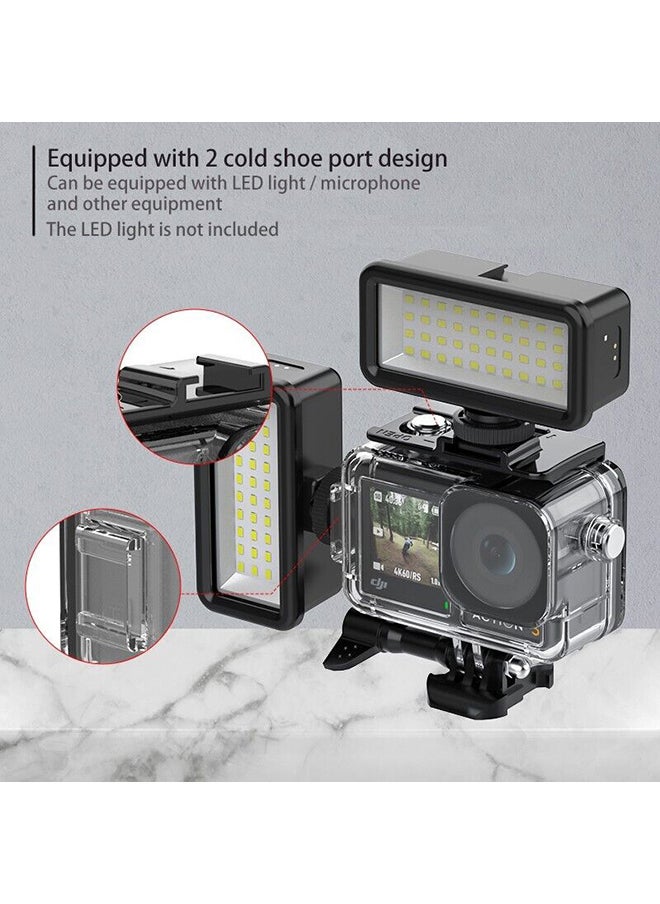 O Ozone - Waterproof Case Housing & 3 Pack Filter and Tempered Glass Screen Protector for DJI OSMO Action 3 Action Camera Accessories Underwater Photography Protective Kit Bundle for Action3 Accessory - Image 1