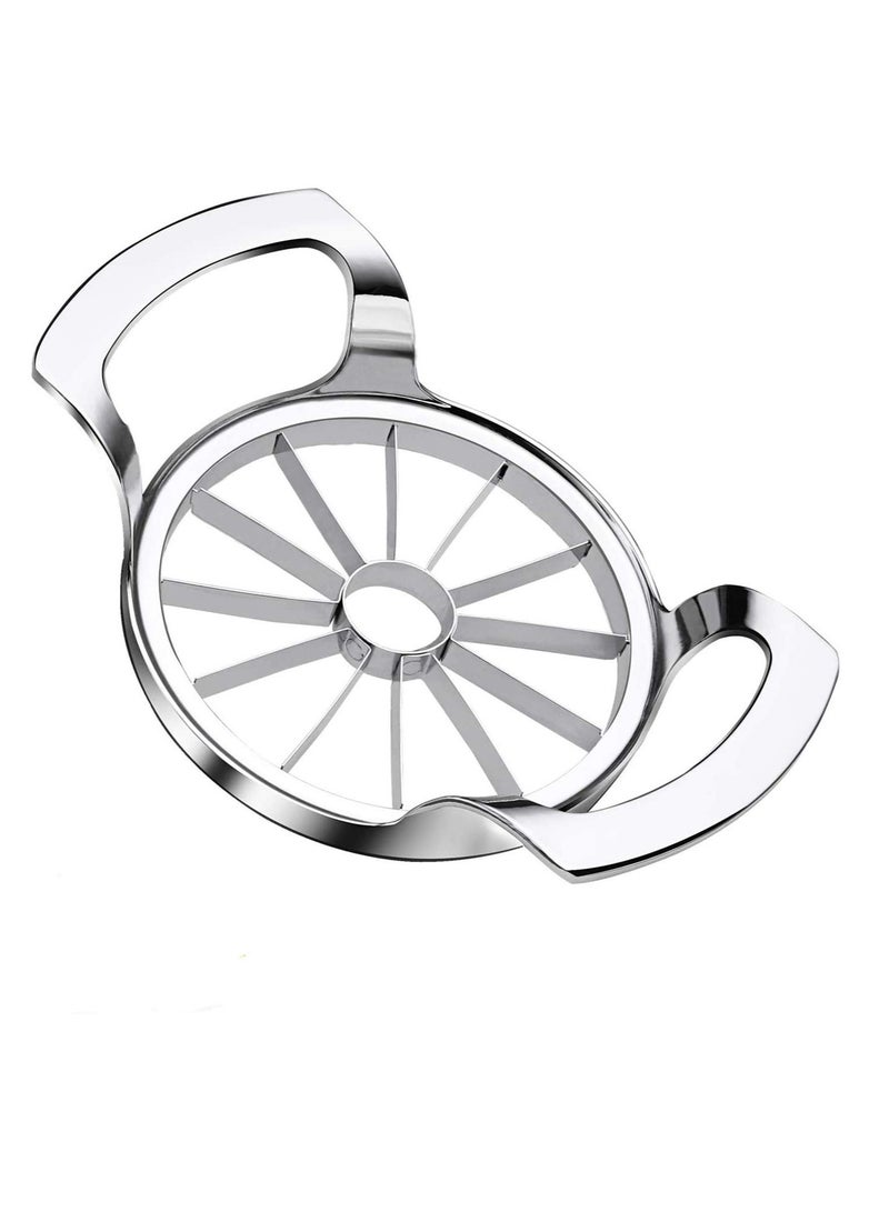 SYOSI Apple Slicer Upgraded Version 12-Blade Extra Large Apple Corer, Stainless Steel Ultra-Sharp Apple Cutter, Pitter, Divider for Up to 4 Inches Apple  - Image 1