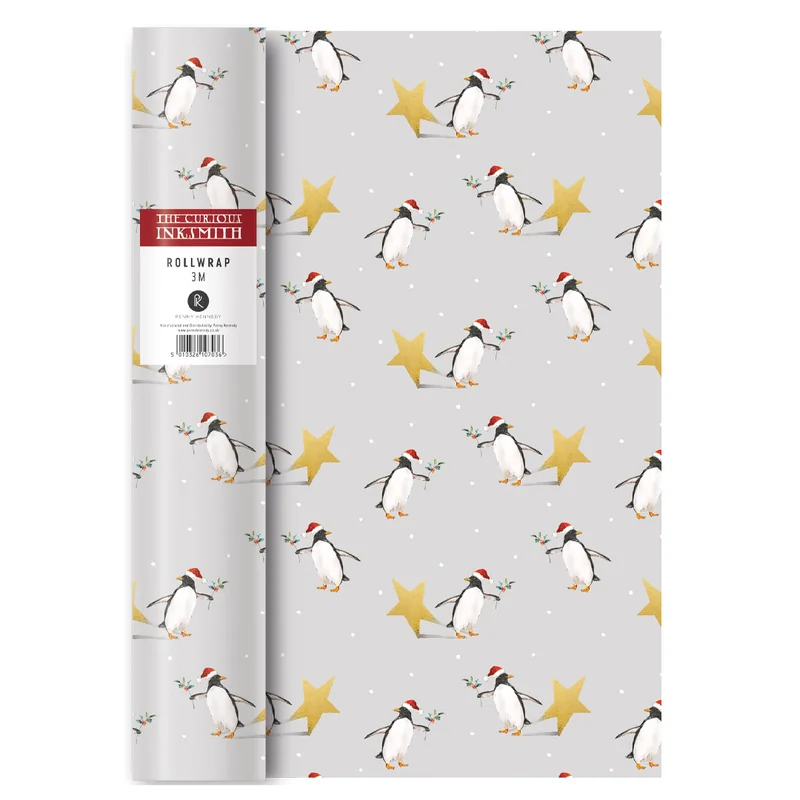 Penny Kennedy The Curious Inksmith Penguin Star Roll Wrap