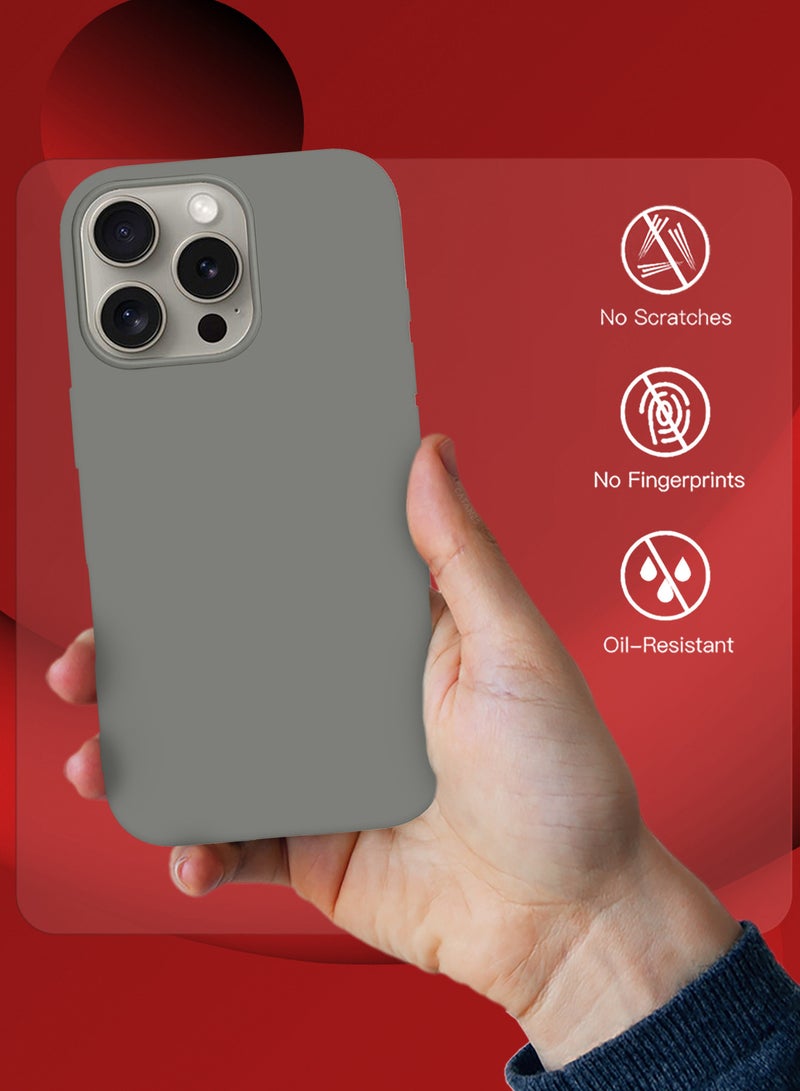 (for iPhone 16 Pro Max) Case, Slim Silicone Case, Full Covered Anti Scratch Shockproof Protective Cover - Image 4