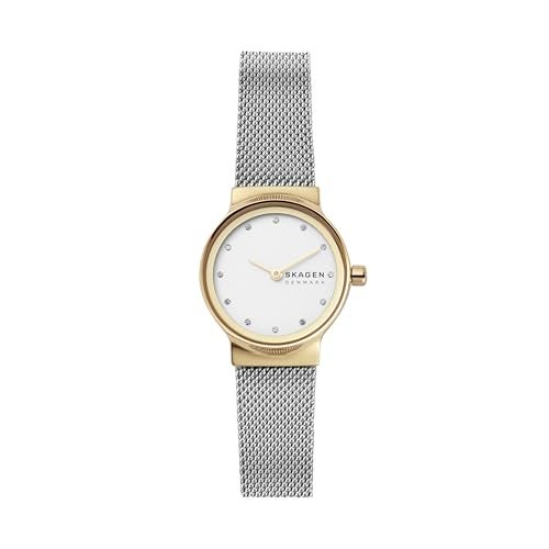 Skagen Women's Freja Lille Silver and Gold Two-Tone Stainless Steel Mesh Band Watch (Model: SKW2666) - Image 1