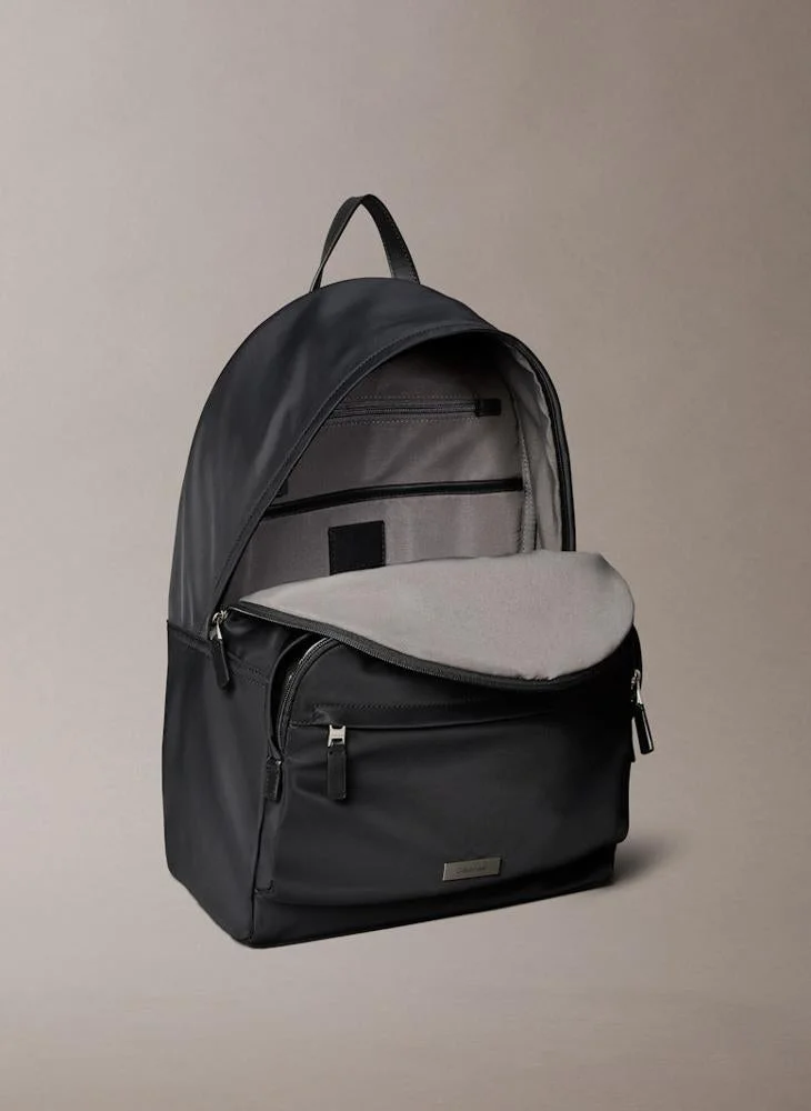Calvin Klein black Sleek Nylon Dome Backpack with Laptop Sleeve for Men | Best Price UAE
