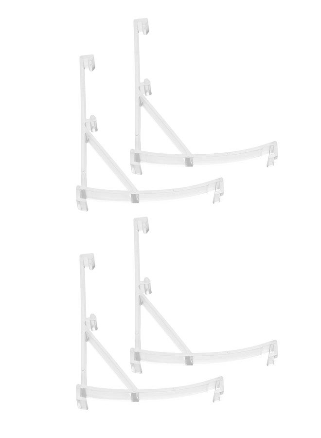 أوتوتك مجموعة مشابك تثبيت شفافة من OTOTEC، 4 قطع، للستائر الرأسية بعرض 39 مم، دعامة تثبيت مخفية، حامل ستائر بلاستيكي، دعامة تثبيت مخفية، ملحقات الستائر - Image 1