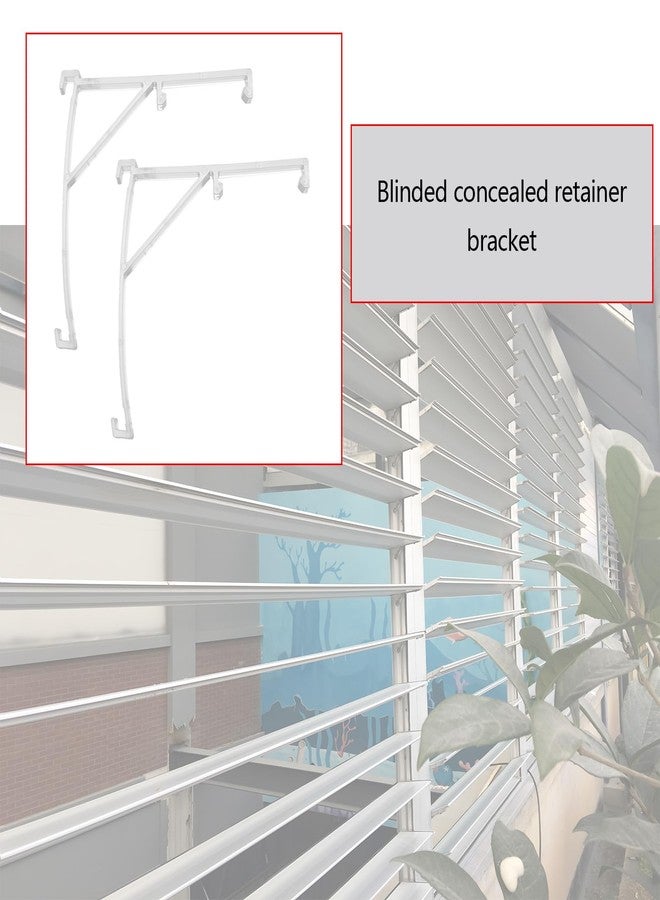 أوتوتك مجموعة مشابك تثبيت شفافة من OTOTEC، 4 قطع، للستائر الرأسية بعرض 39 مم، دعامة تثبيت مخفية، حامل ستائر بلاستيكي، دعامة تثبيت مخفية، ملحقات الستائر - Image 2