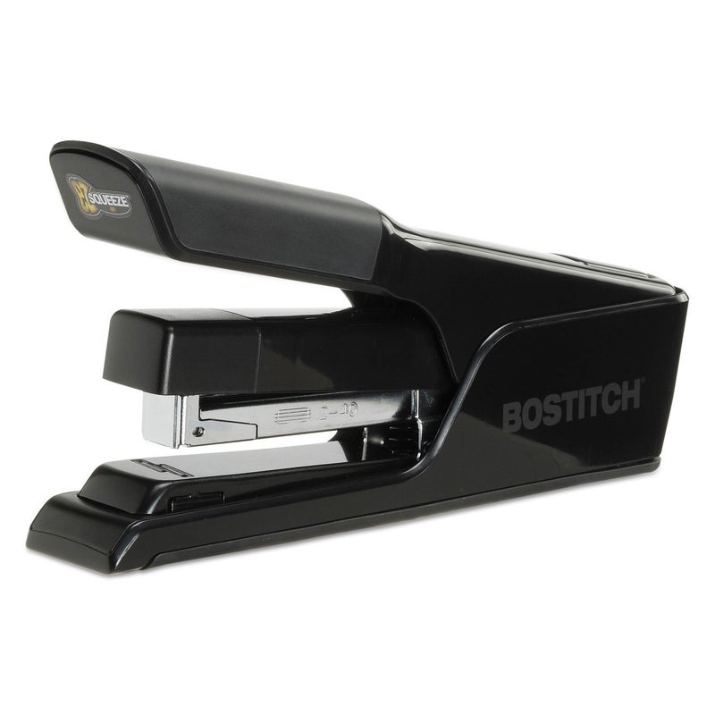 Bostitch Office EZ Squeeze 40 Sheet Flat Clinch Desktop Stapler Reduced Effort Black B9040