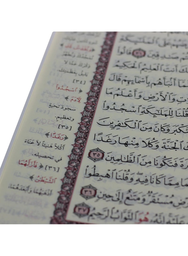 القرآن الكريم في 30 جزءاً لحفظ القرآن الكريم في حقيبة جلدية جوامعية قياس35*25 (اخضر) - Image 5