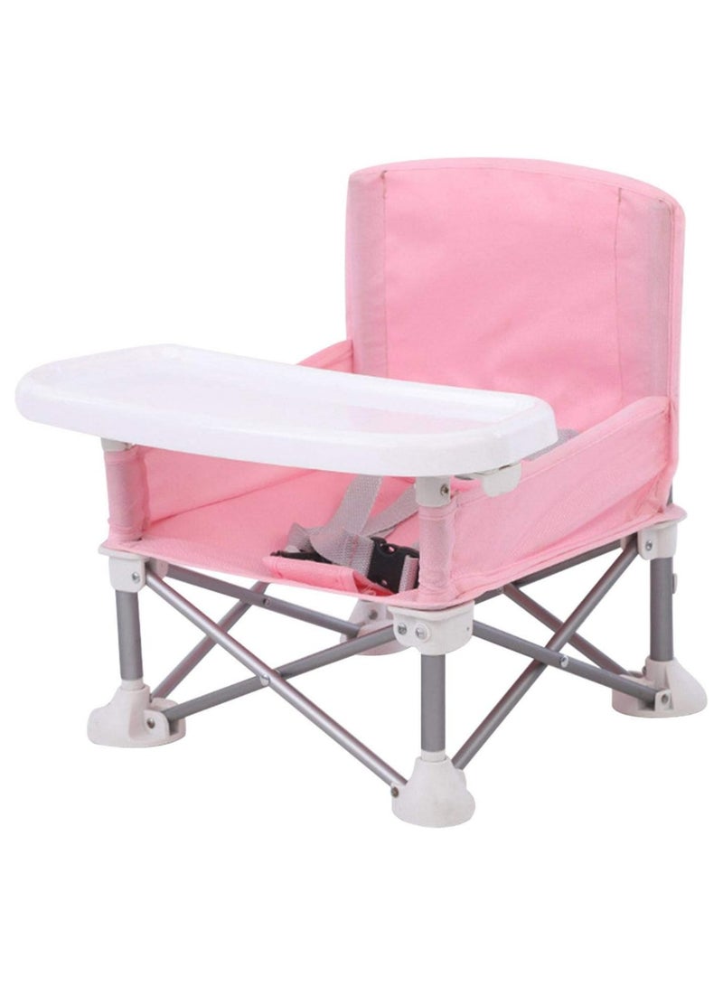 Children Dining Chair ting highchair Booster Seat Adjustable Strap Detachable Travel Beach With Tray Aluminum Portable Foldable Baby Camping Lawn - Image 1