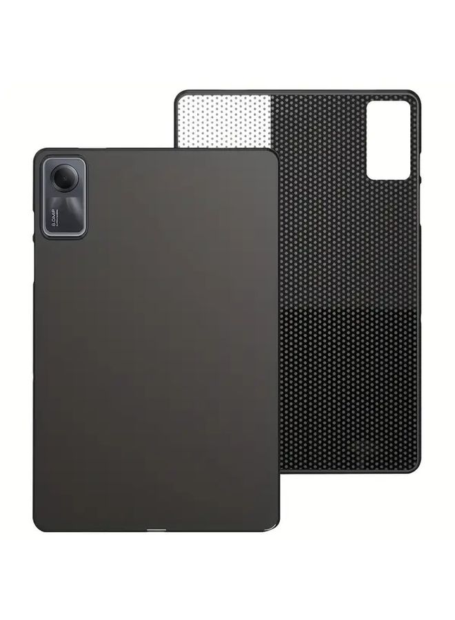 غطاء جهاز لوحي مقاس 11 بوصة لجهاز Redmi Pad SE، أسود ماتي نحيف، مضاد للبصمات والدهون، مع نظام تبريد قرص العسل، حماية من الصدمات والسقوط، خفيف الوزن وناعم. - Image 4