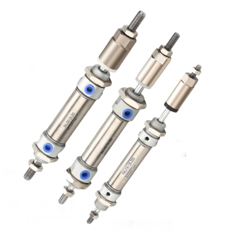 MAJ Series Pneumatic Cylinder Stainless Steel Stroke Adjustable Bore 25mm Stroke 100 50 S - Image 3