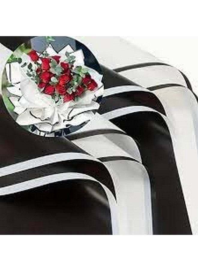 3A Featuretail Assorted Colour Waterproof Flower or Gift Wrapping Premium Paper Sheet | Korean Style Bouquet Wrap Sheets, 23 Inch x 23 Inch, Pack of (Black & White, 10pc Pack) - Image 5