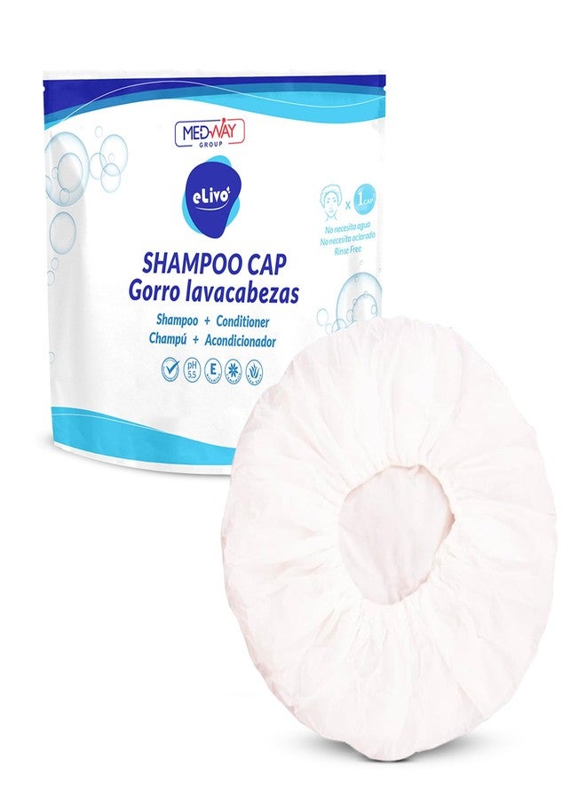 MedVance No Rinse Shampoo Cap | Rinse Free Shower Cap that Shampoos & Conditions | PH Balanced & Hypoallergenic Waterless Hair Wash | 1 Pack - Image 1