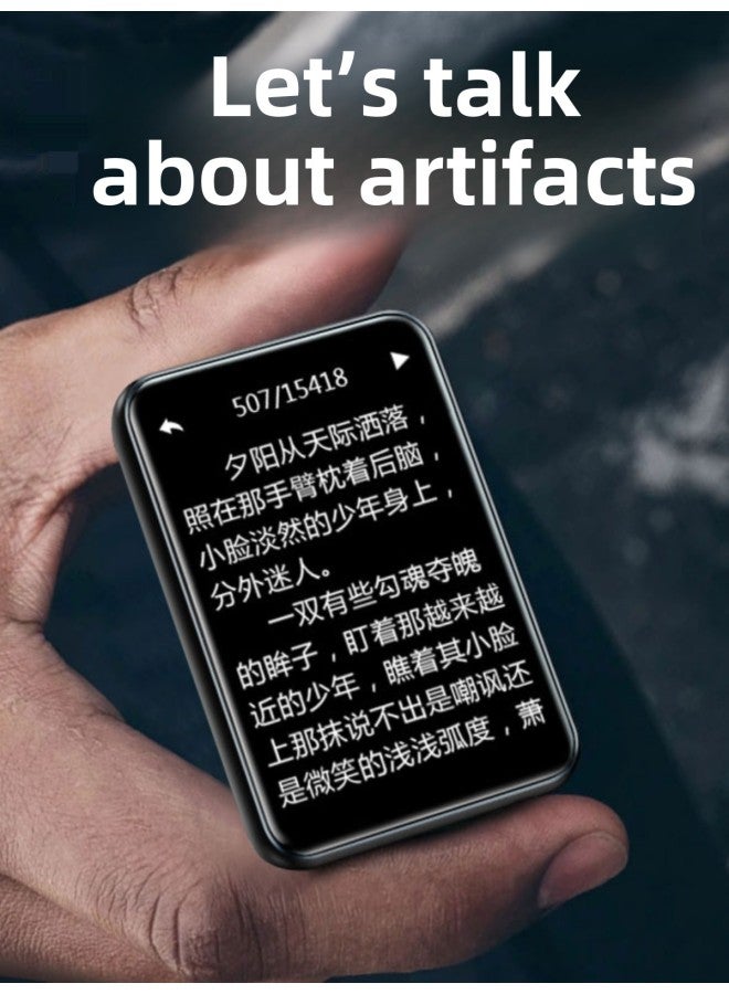MP4 Reading Novel Mp5 E-book Reader Bluetooth MP3 Walkman Student Version Senior High School Bz-Body Color:▓Cool Black 7.0 Touch Screen Model/bluetooth 5.3 [free Headphones/type-c Otg/data Cable/card Reader/hd Film/protective Case/enlarged-Memory Capacity:▓16gb [more Than 1,200 Types Of Novels + Songs + Movies] - Standard + Wireless Bluetooth Headsets░  - Image 4