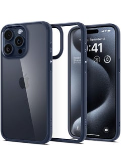 Spigen Ultra Hybrid for iPhone 15 PRO Case Cover - Navy Blue  - Image 1