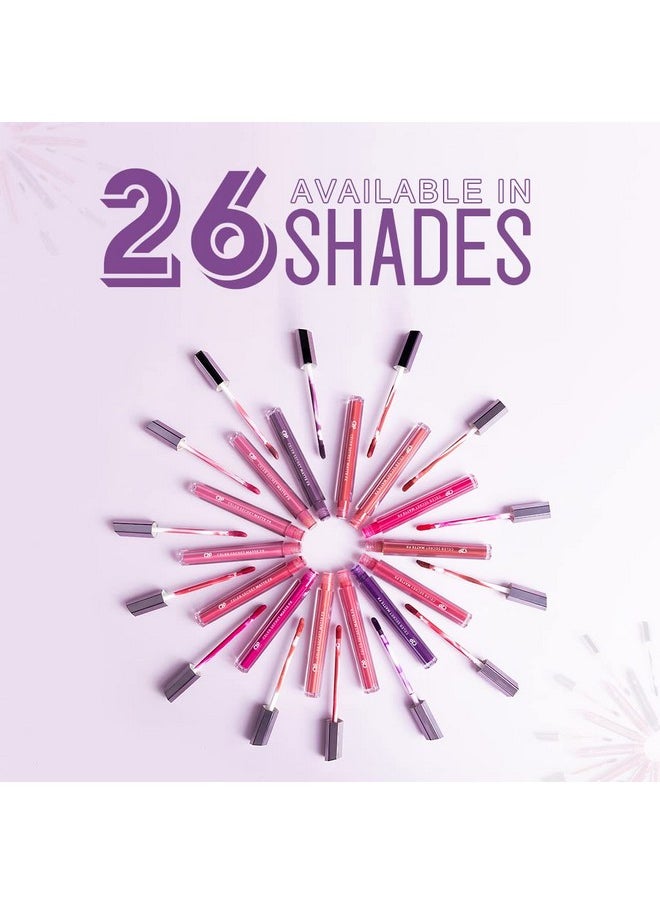 C2P PROFESSIONAL MAKEUP C2P Pro Liquid Lipstick Waterproof Matte Orange Lipsticks For Women | Long Lasting Smudge Proof | Infused With Argan Oil, Celeb Secret (Liquid Lipstick Huma, 2 Ml)  - Image 5