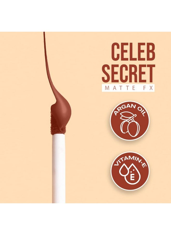 C2P PROFESSIONAL MAKEUP C2P Pro Liquid Lipstick Waterproof Matte Orange Lipsticks For Women | Long Lasting Smudge Proof | Infused With Argan Oil, Celeb Secret (Liquid Lipstick Huma, 2 Ml)  - Image 2