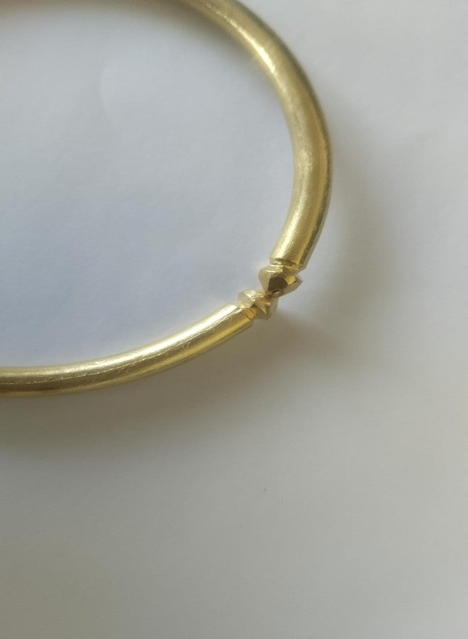 Firstdemand Pure Brass Traditional Punjabi Kada For Men Pital Kada Bracelet, - Image 4